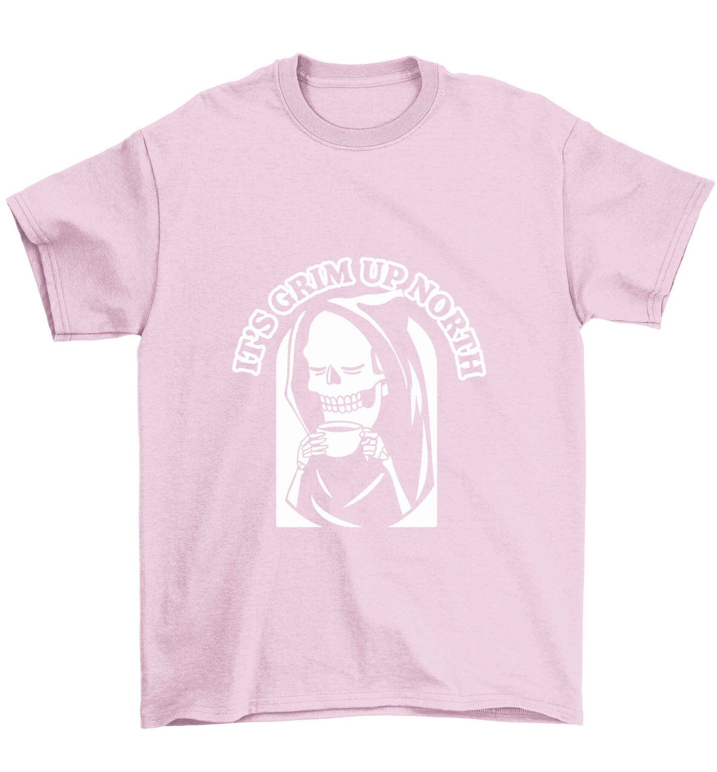 It's grim up North Children's light pink Tshirt 12-13 Years
