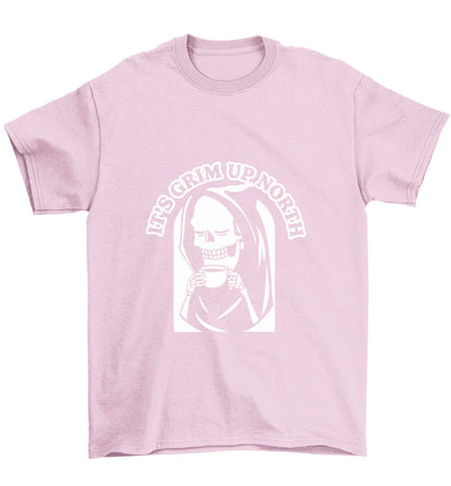 It's grim up North Children's light pink Tshirt 12-13 Years