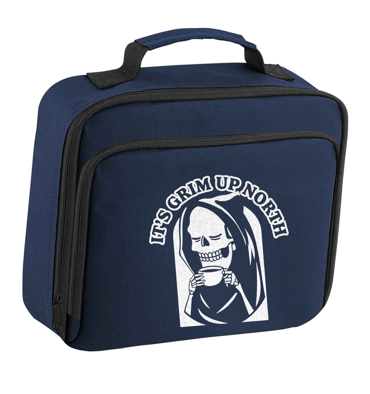 It's grim up North insulated navy lunch bag cooler
