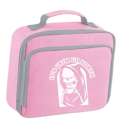 It's grim up North insulated pink lunch bag cooler