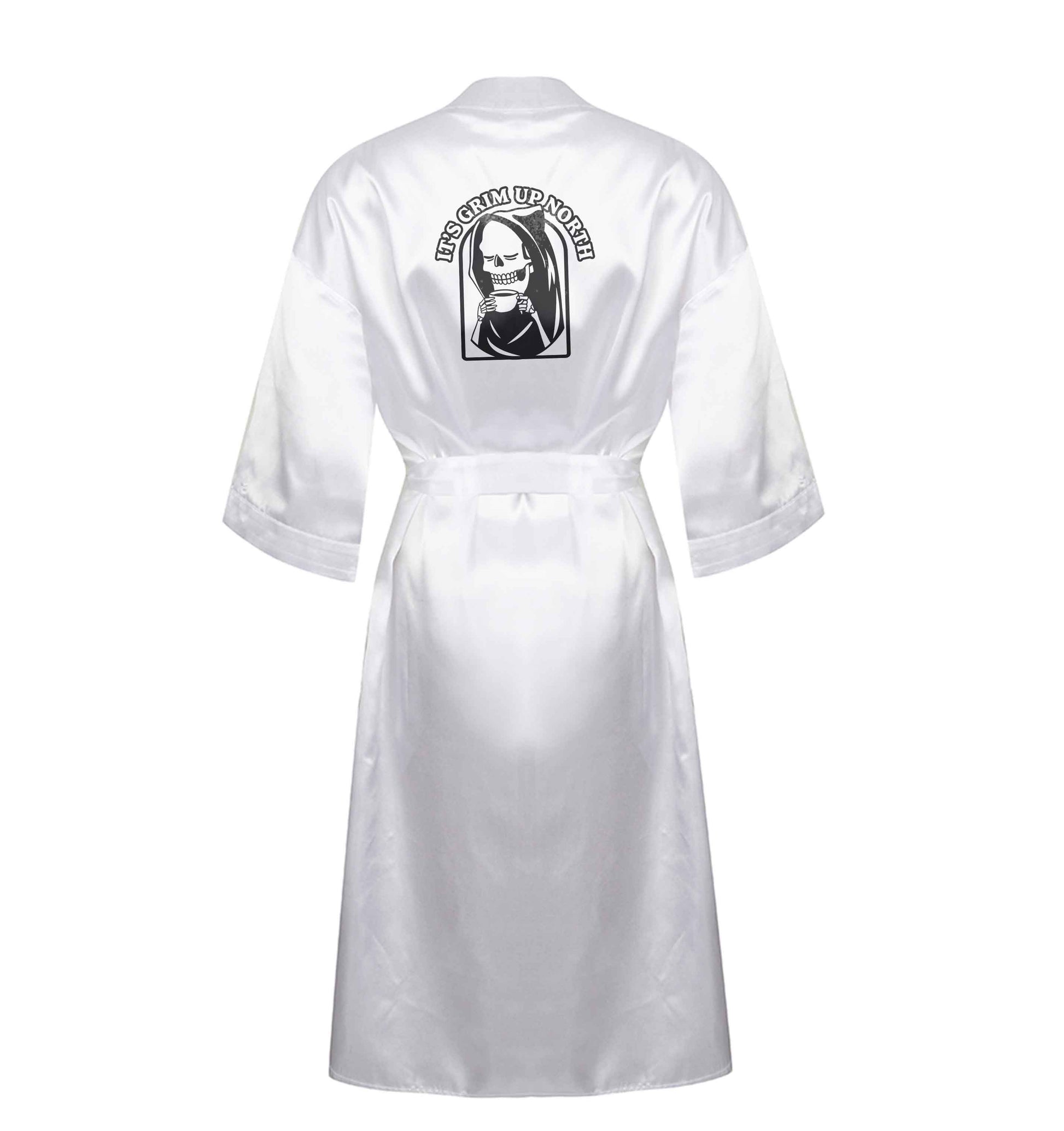 It's grim up North XL/XXL white ladies dressing gown size 16/18
