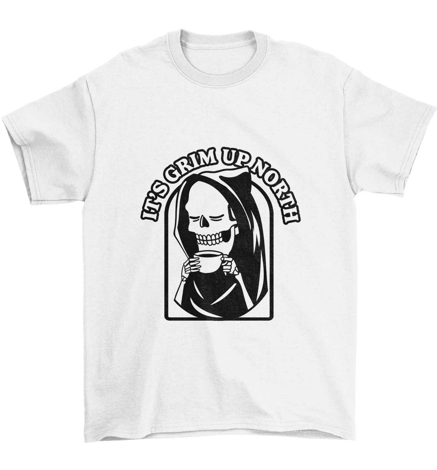 It's grim up North Children's white Tshirt 12-13 Years