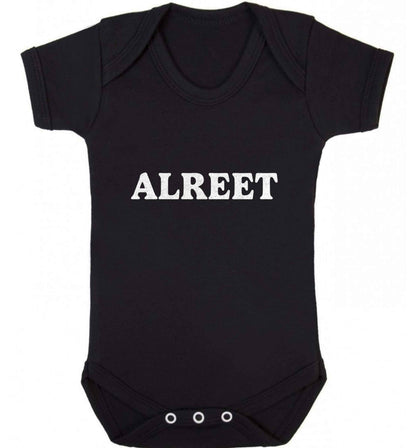 Alreet baby vest black 18-24 months
