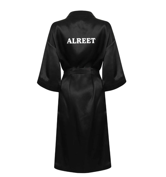 Alreet XL/XXL black ladies dressing gown size 16/18