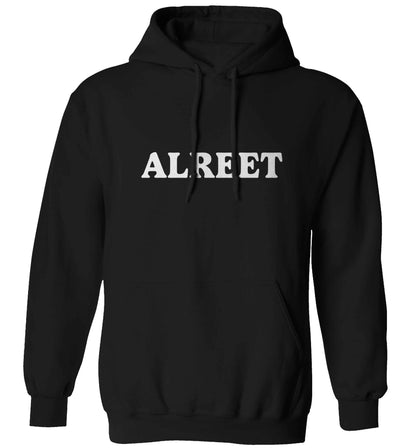 Alreet adults unisex black hoodie 2XL