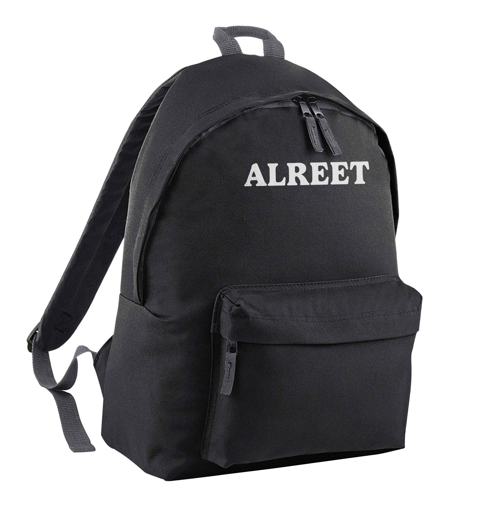 Alreet black children's backpack
