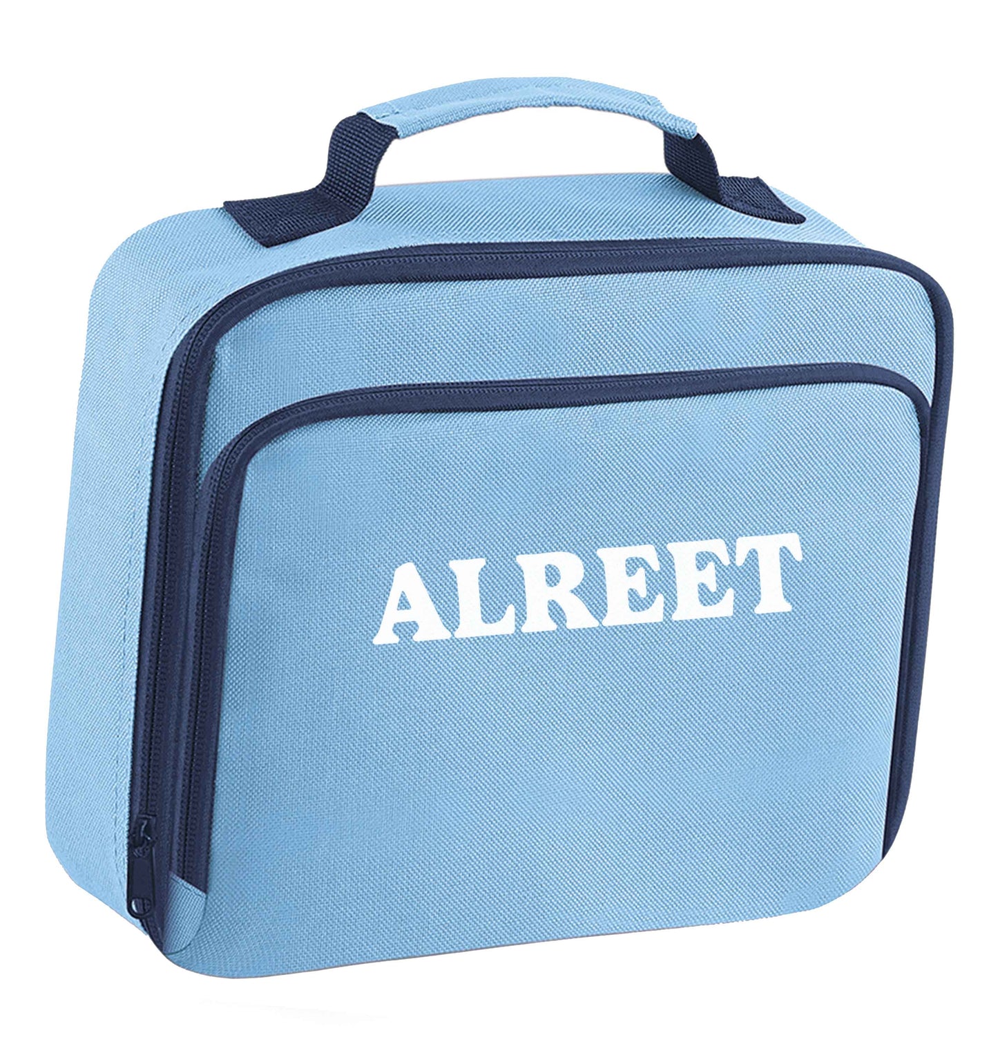 Alreet insulated blue lunch bag cooler