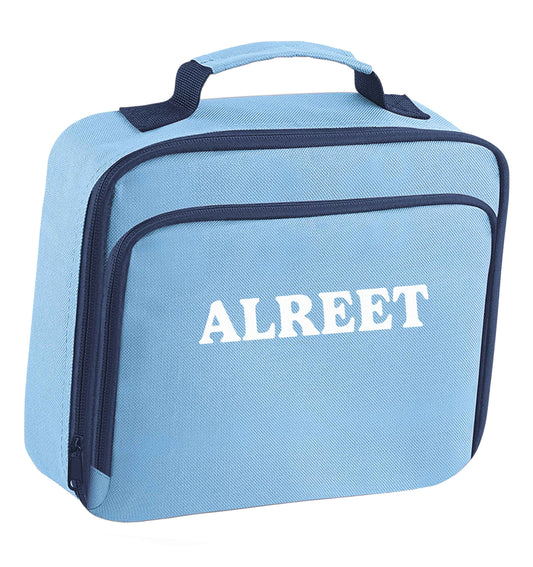 Alreet insulated blue lunch bag cooler