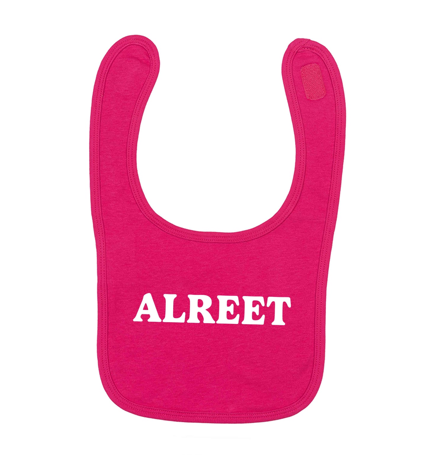 Alreet dark pink baby bib