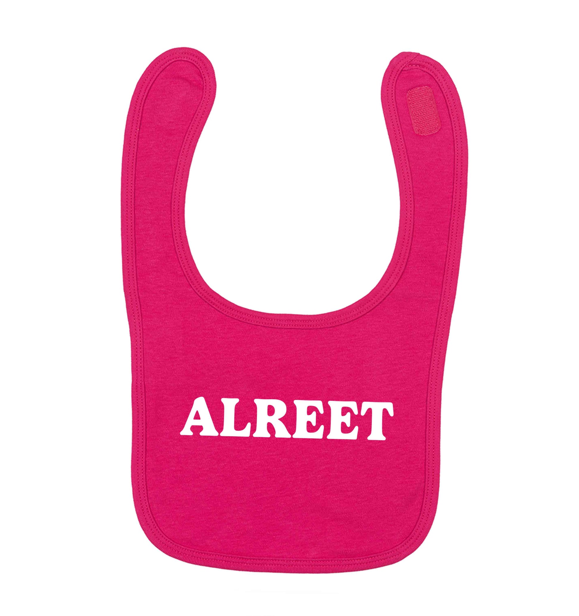Alreet dark pink baby bib
