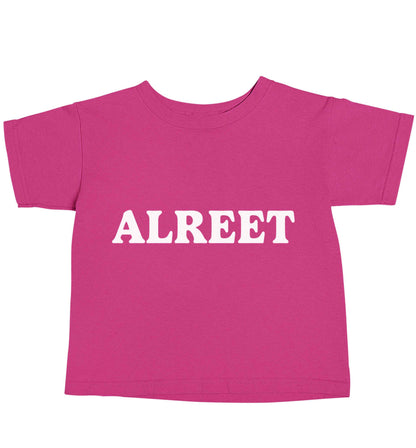 Alreet pink baby toddler Tshirt 2 Years
