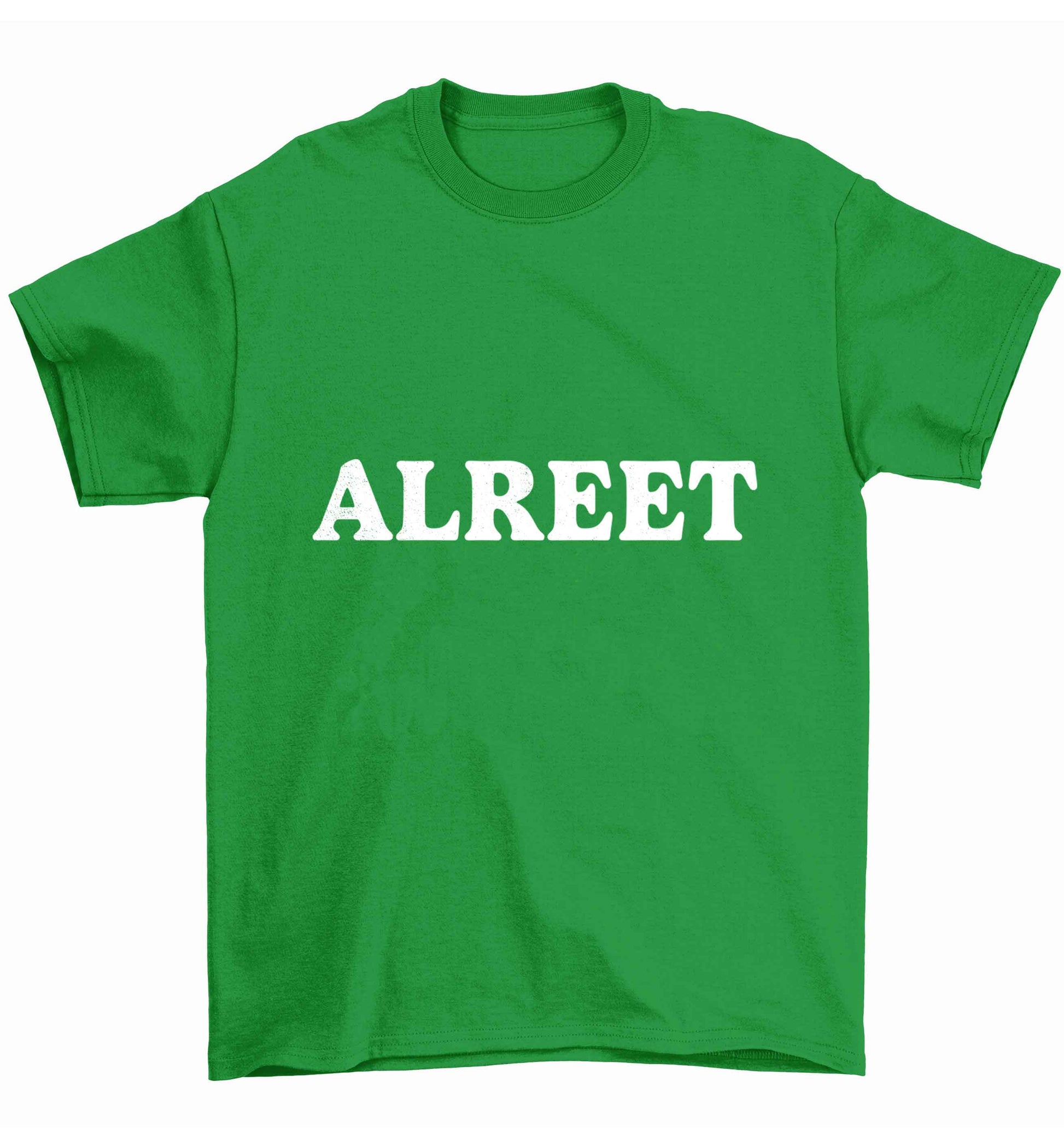 Alreet Children's green Tshirt 12-13 Years