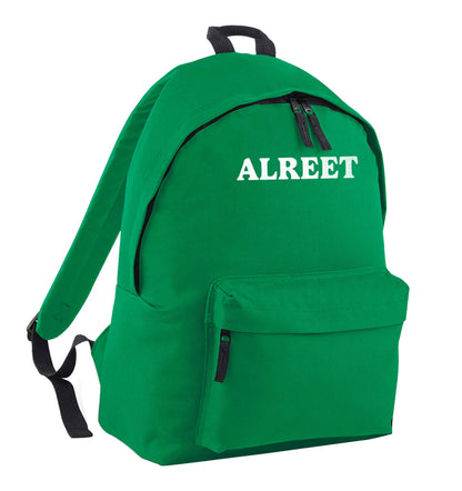 Alreet green adults backpack