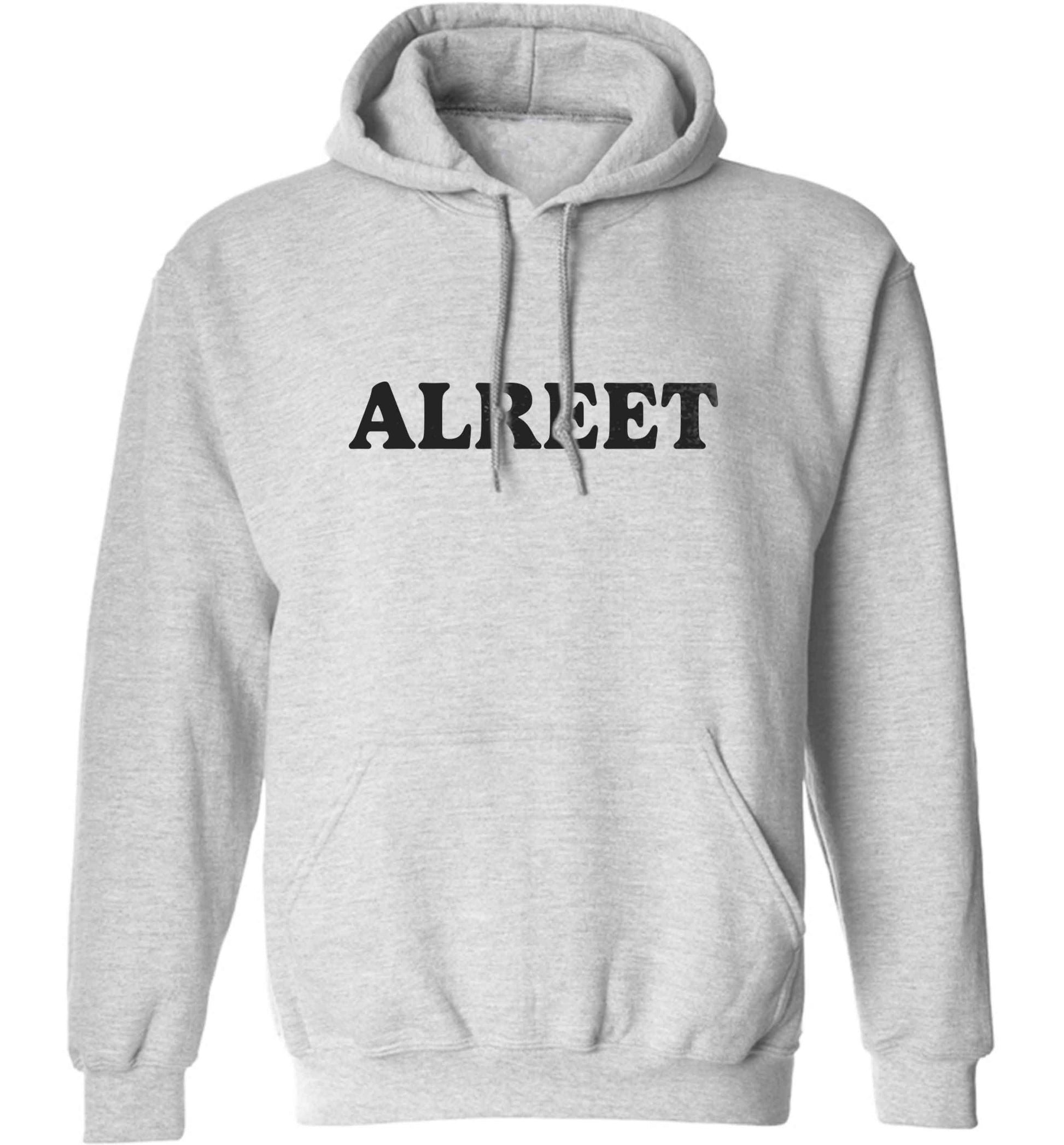 Alreet adults unisex grey hoodie 2XL