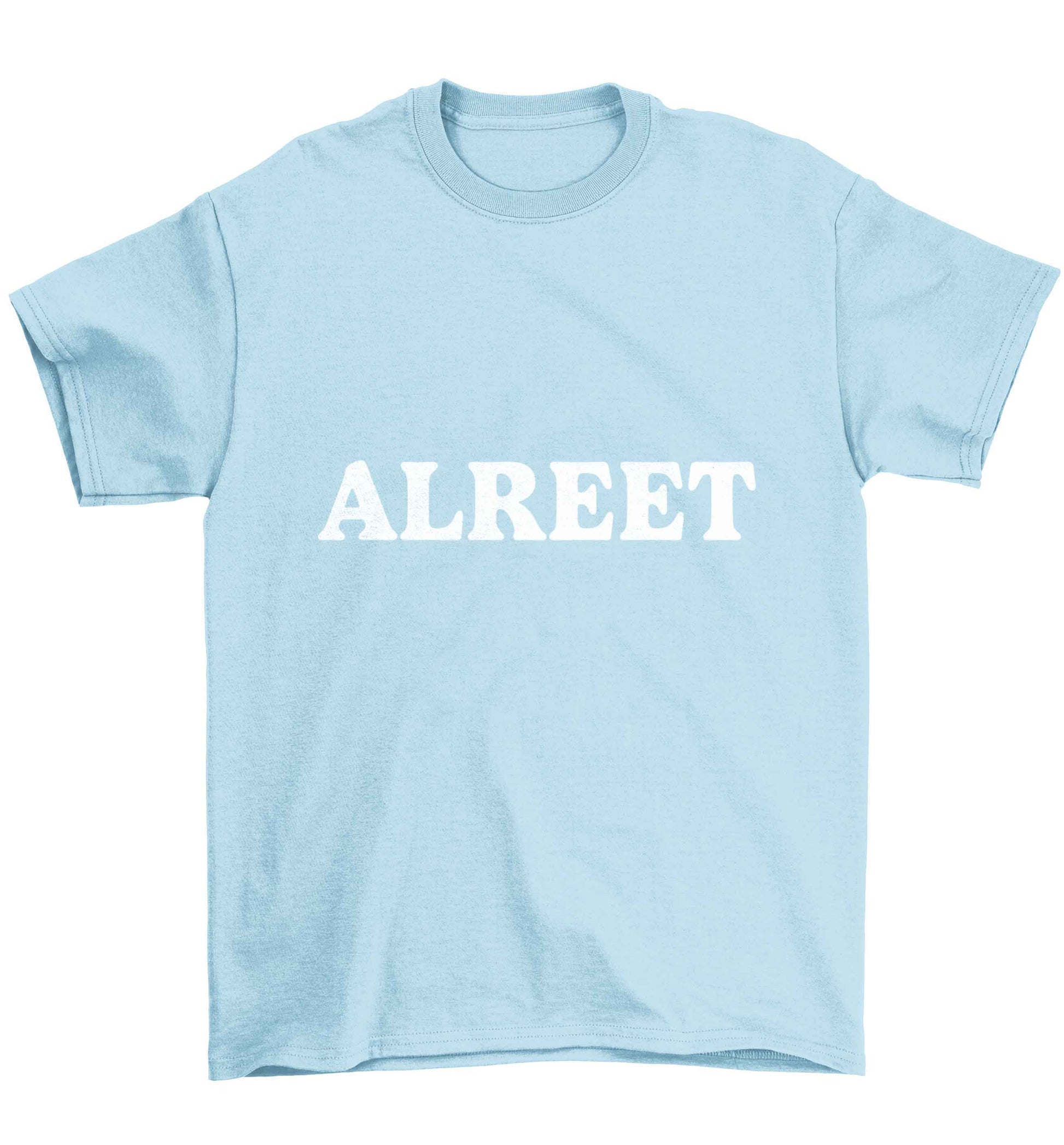 Alreet Children's light blue Tshirt 12-13 Years