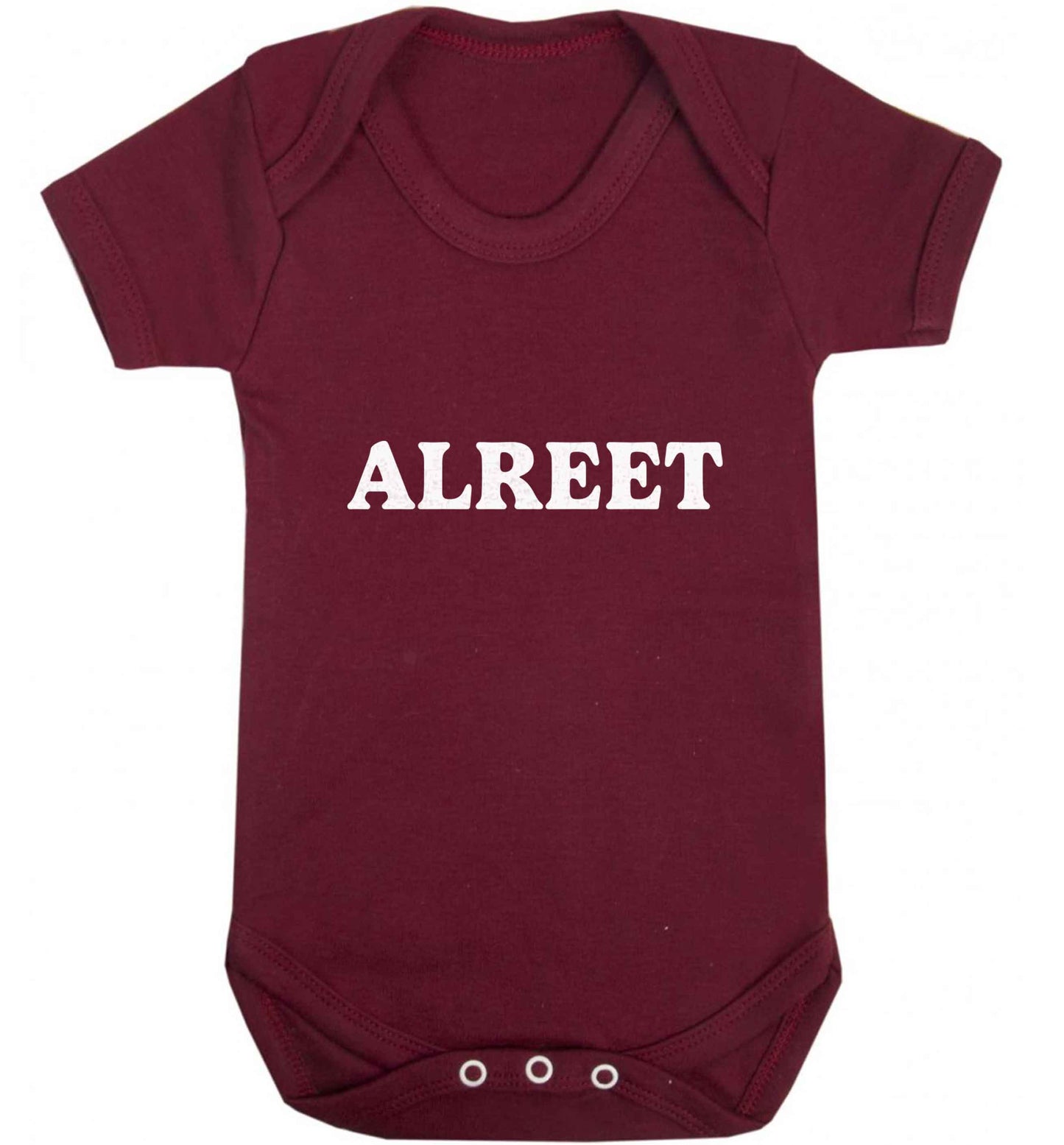 Alreet baby vest maroon 18-24 months