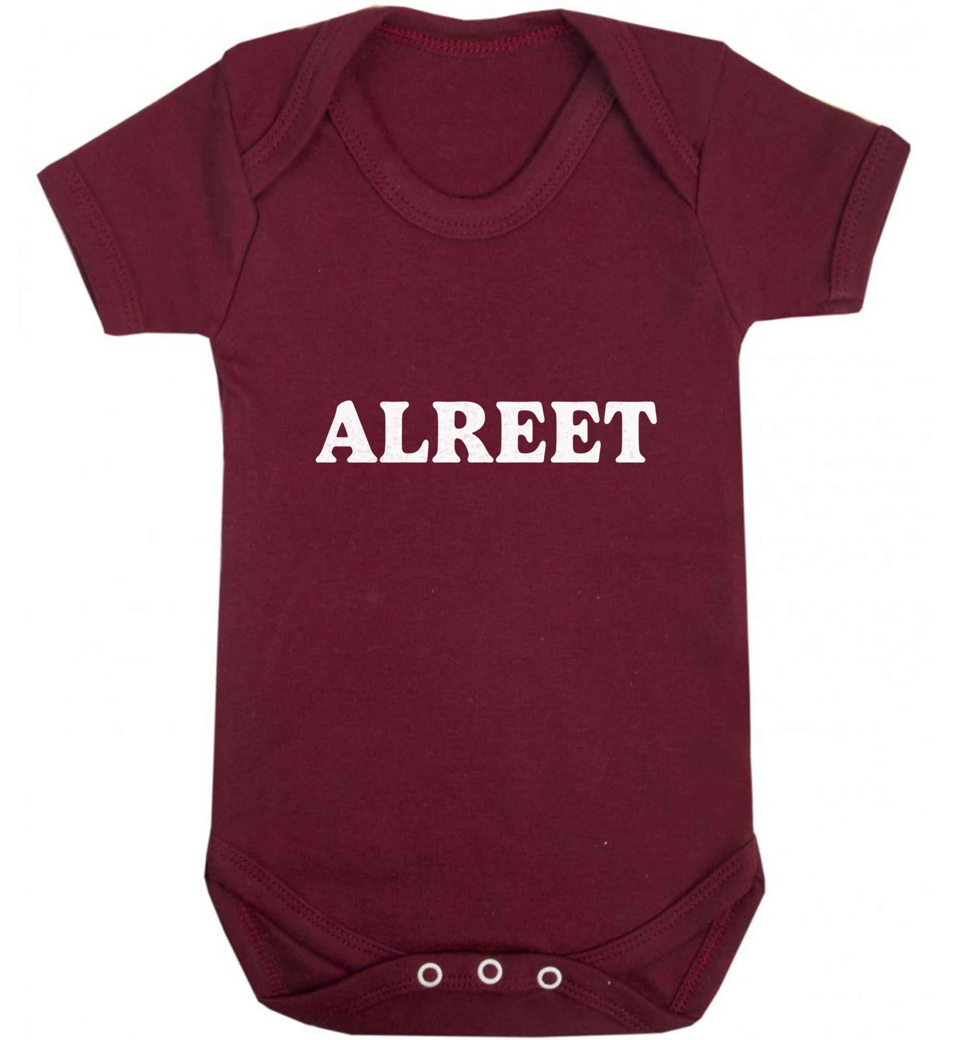 Alreet baby vest maroon 18-24 months