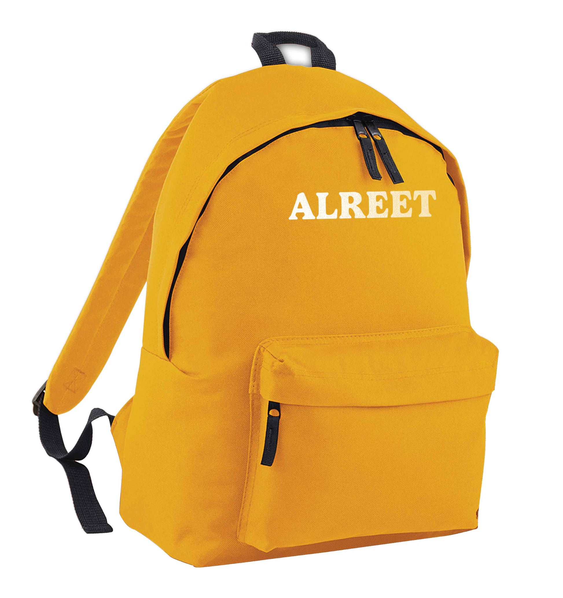Alreet mustard adults backpack