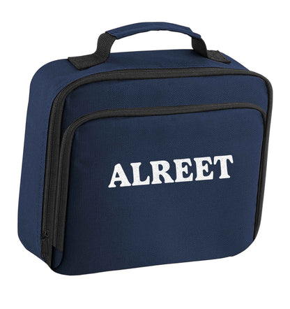 Alreet insulated navy lunch bag cooler