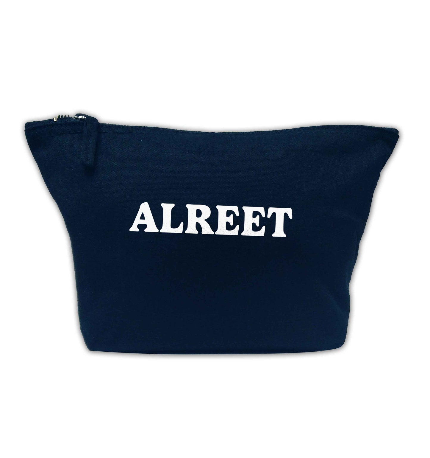 Alreet navy makeup bag