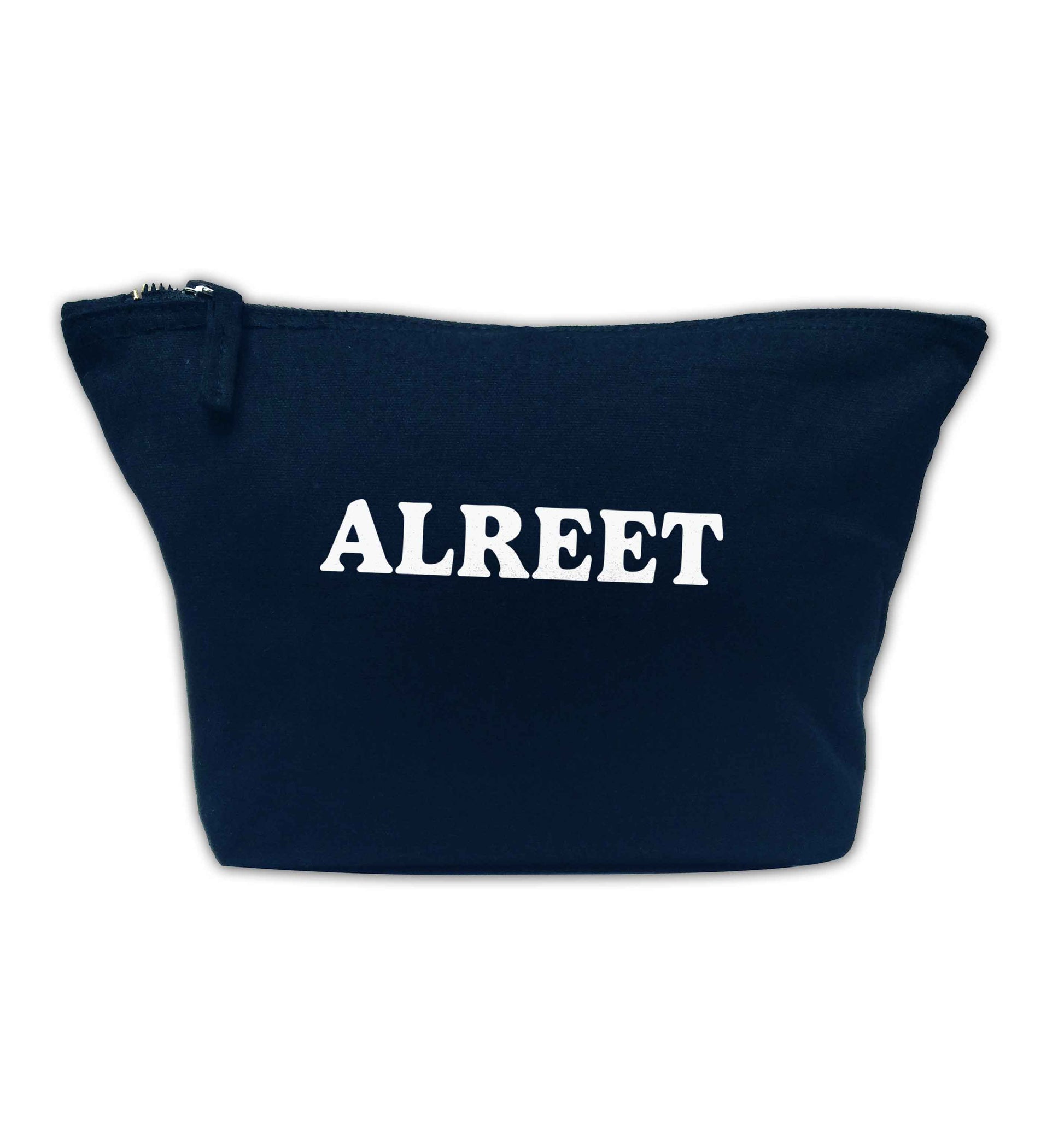 Alreet navy makeup bag