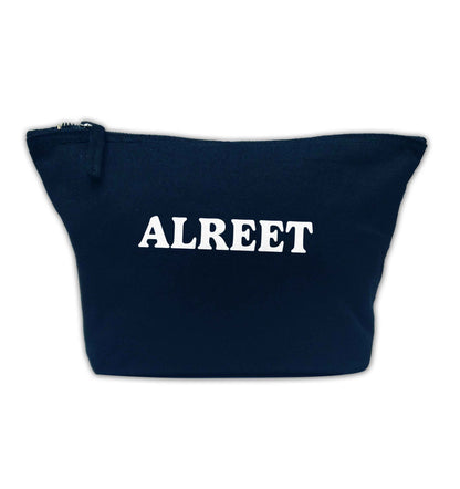 Alreet navy makeup bag