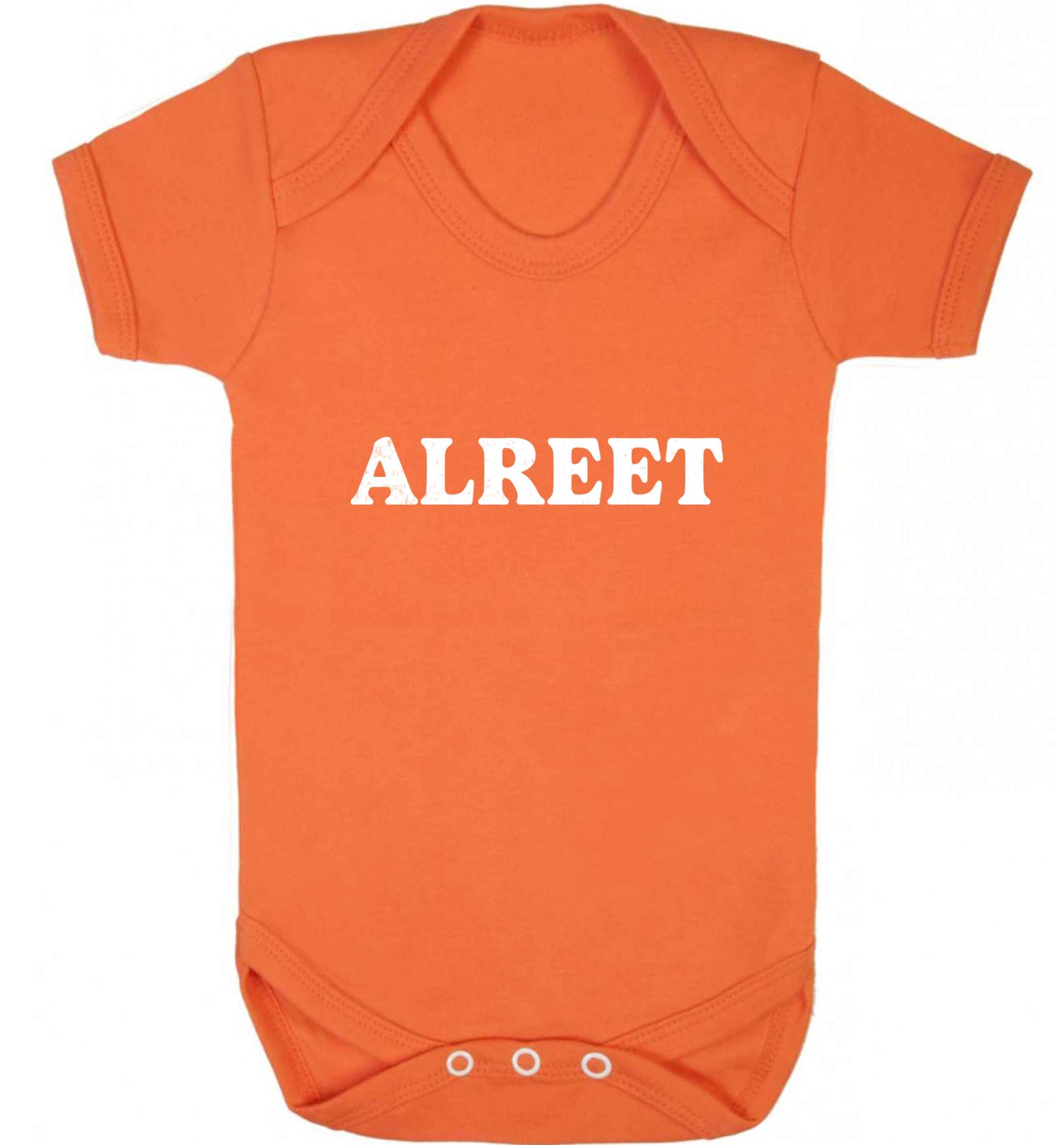 Alreet baby vest orange 18-24 months
