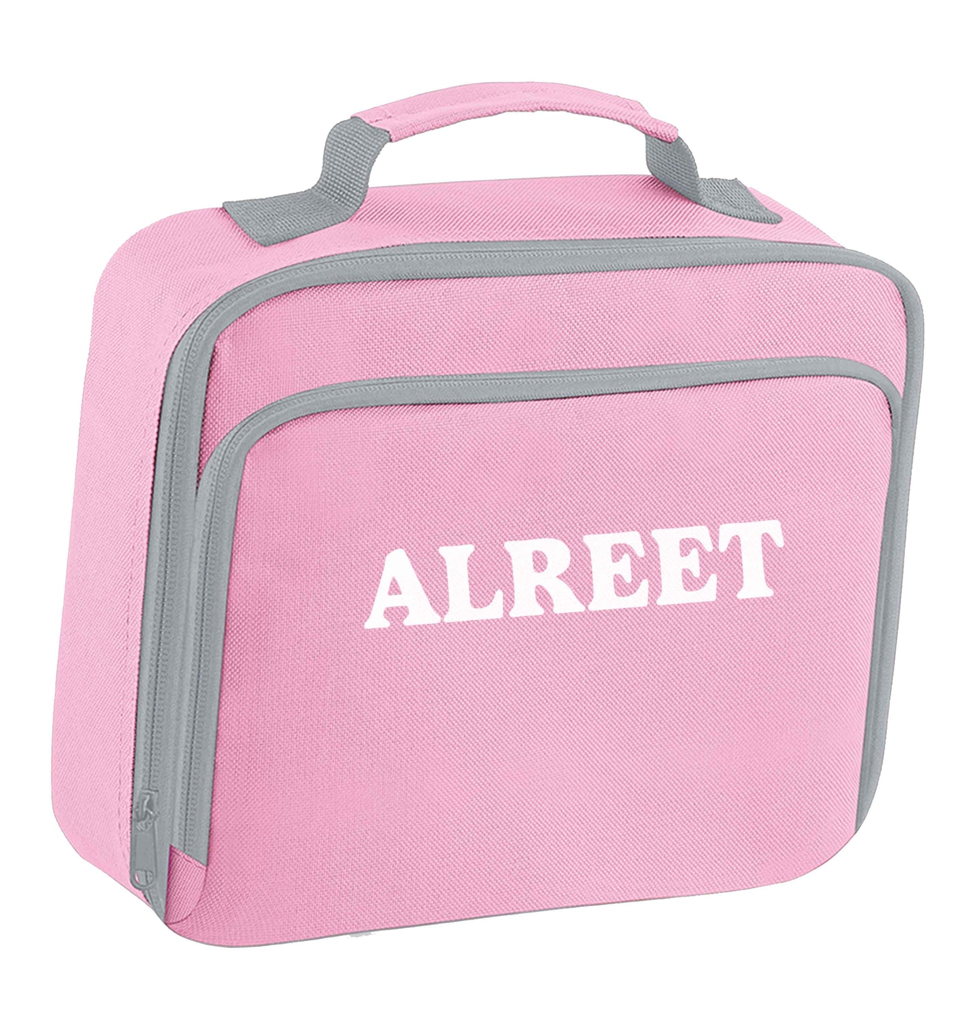 Alreet insulated pink lunch bag cooler