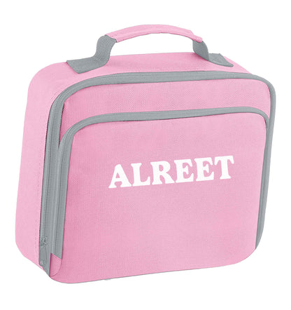 Alreet insulated pink lunch bag cooler