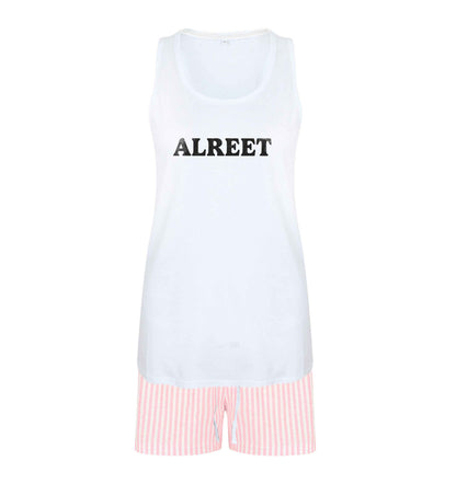 Alreet size XL women's pyjama shorts set in pink 