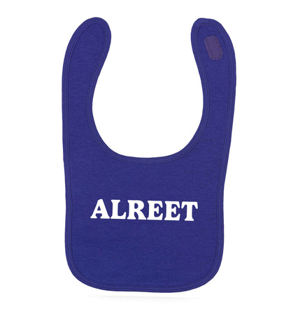 Alreet purple baby bib