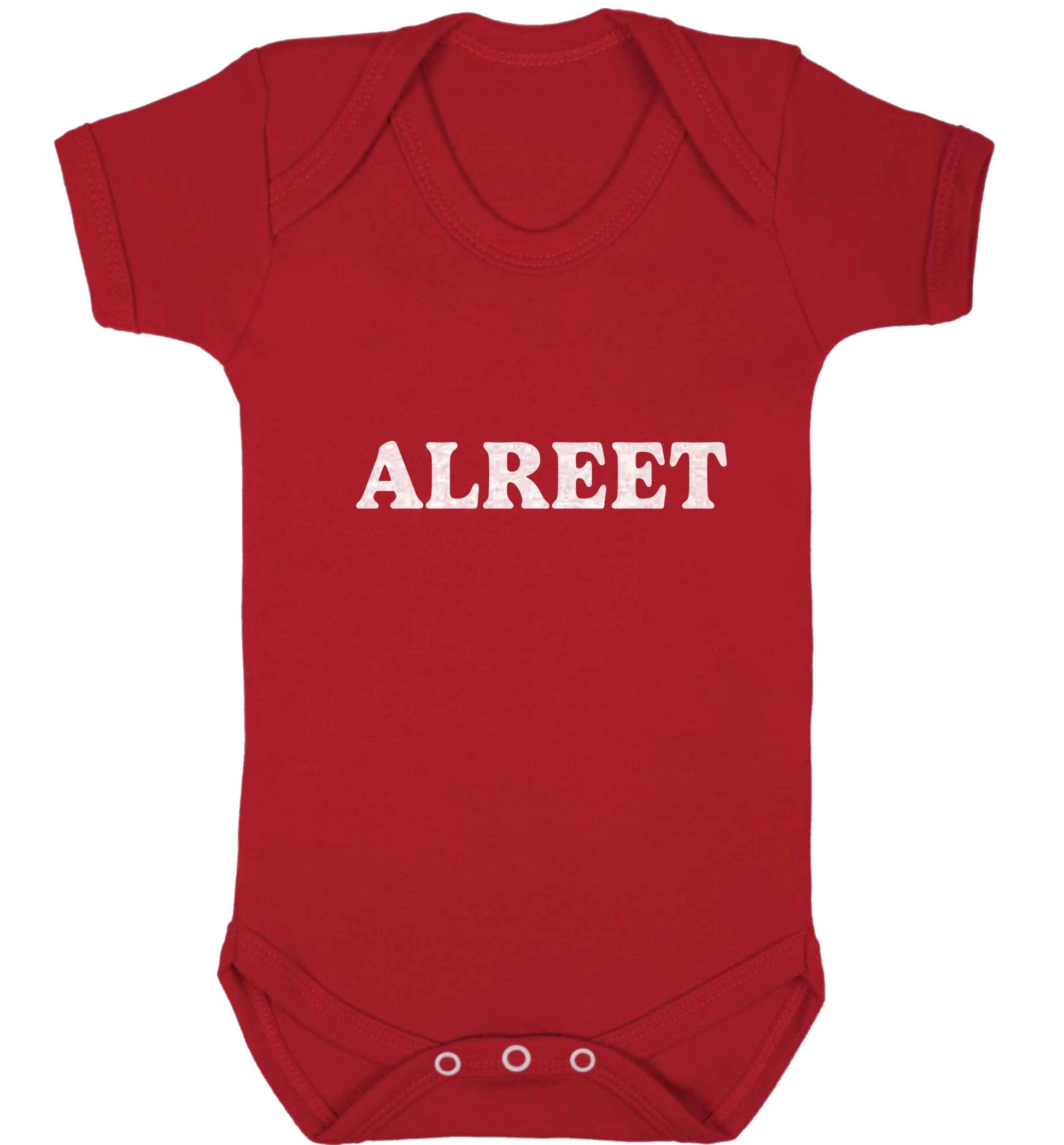 Alreet baby vest red 18-24 months
