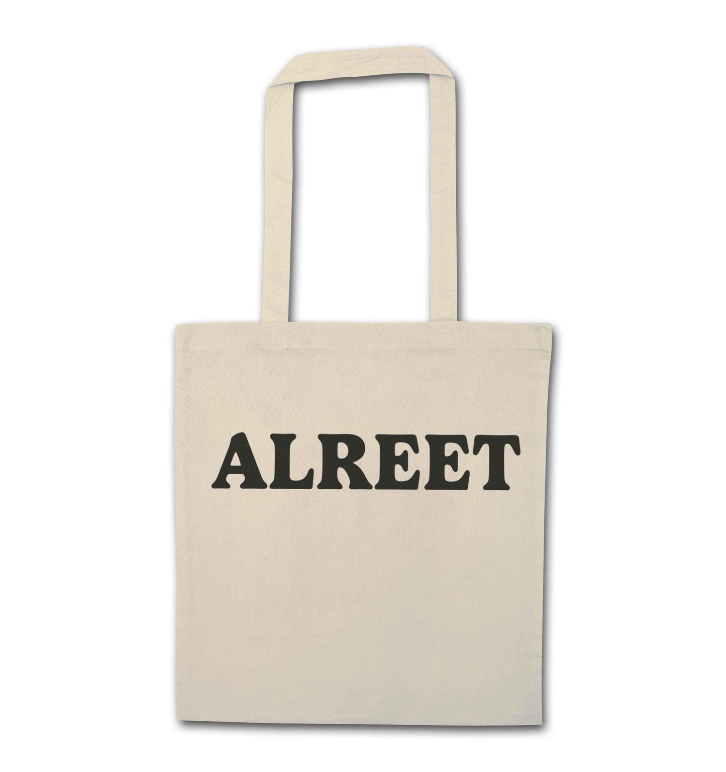 Alreet natural tote bag