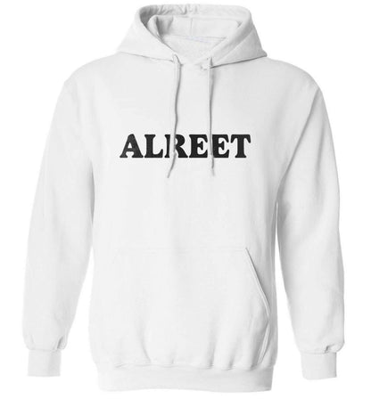Alreet adults unisex white hoodie 2XL