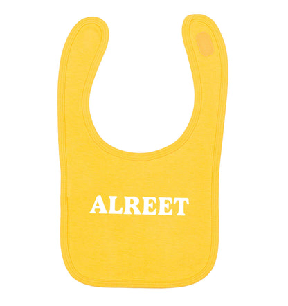 Alreet yellow baby bib