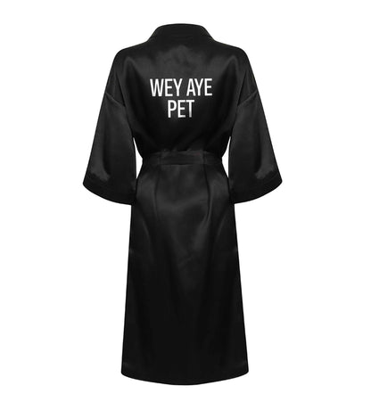 Wey Aye Pet XL/XXL black ladies dressing gown size 16/18