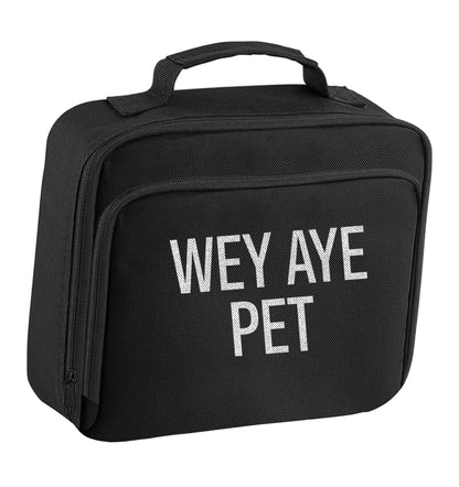 Wey Aye Pet insulated black lunch bag cooler