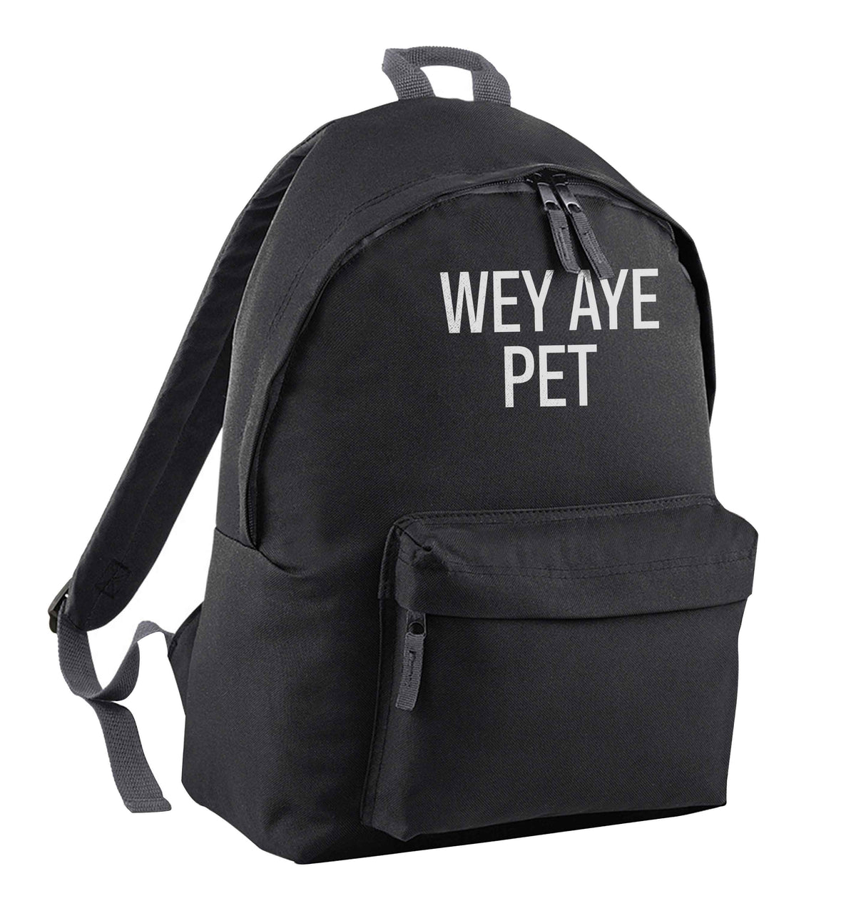 Wey Aye Pet black adults backpack