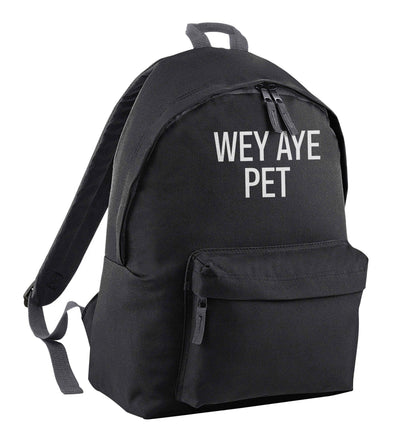 Wey Aye Pet black adults backpack