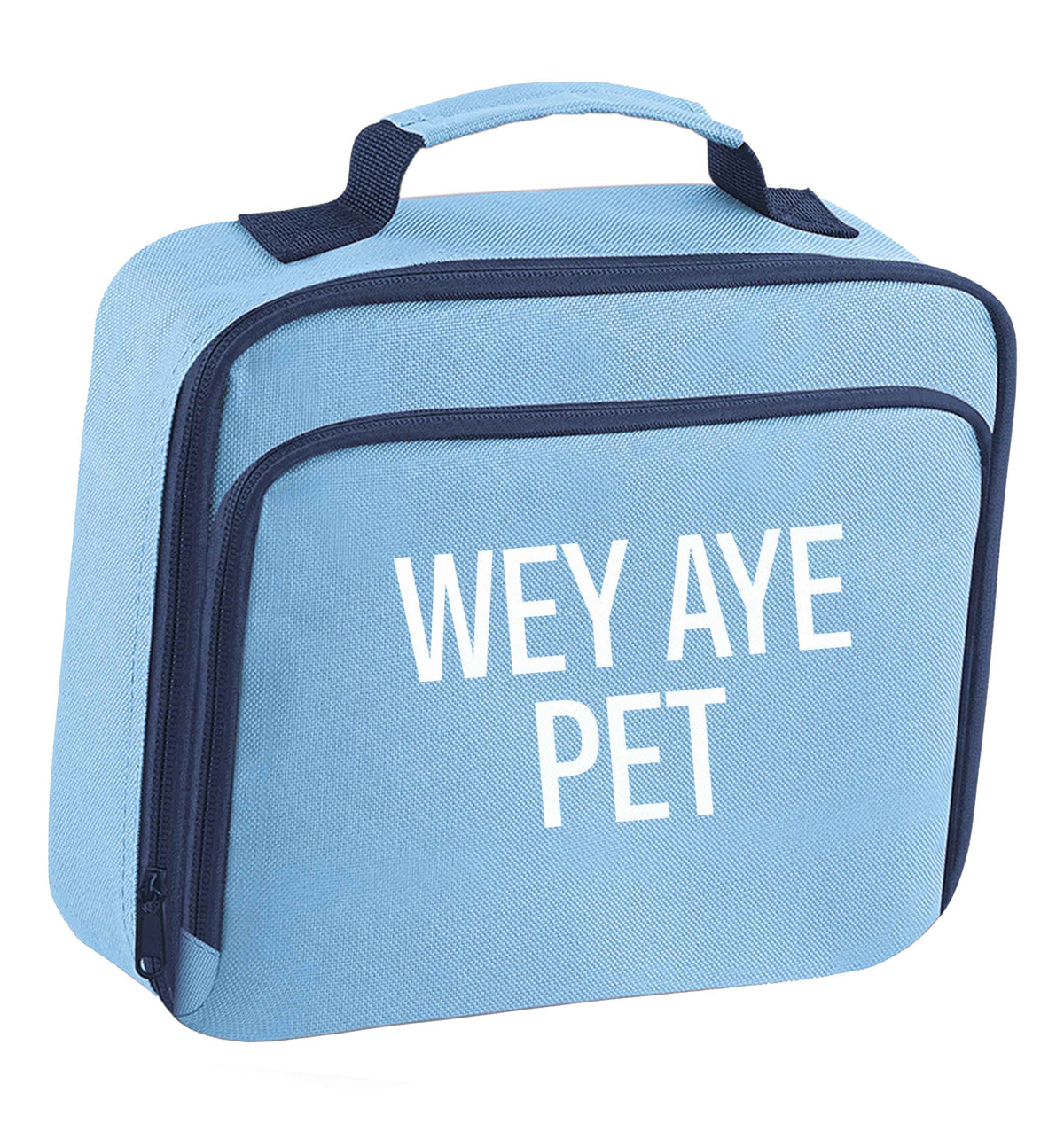 Wey Aye Pet insulated blue lunch bag cooler