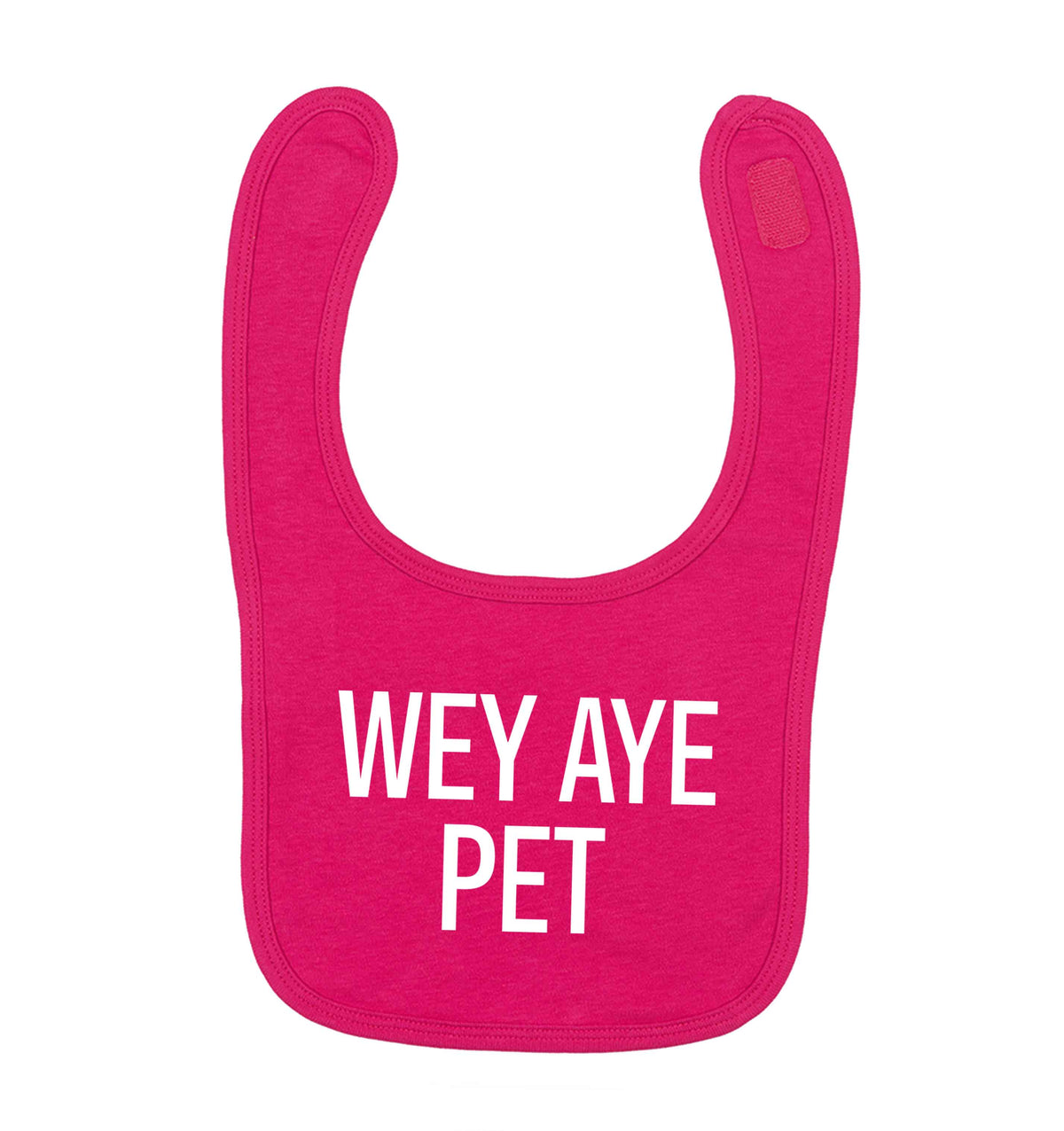 Wey Aye Pet dark pink baby bib