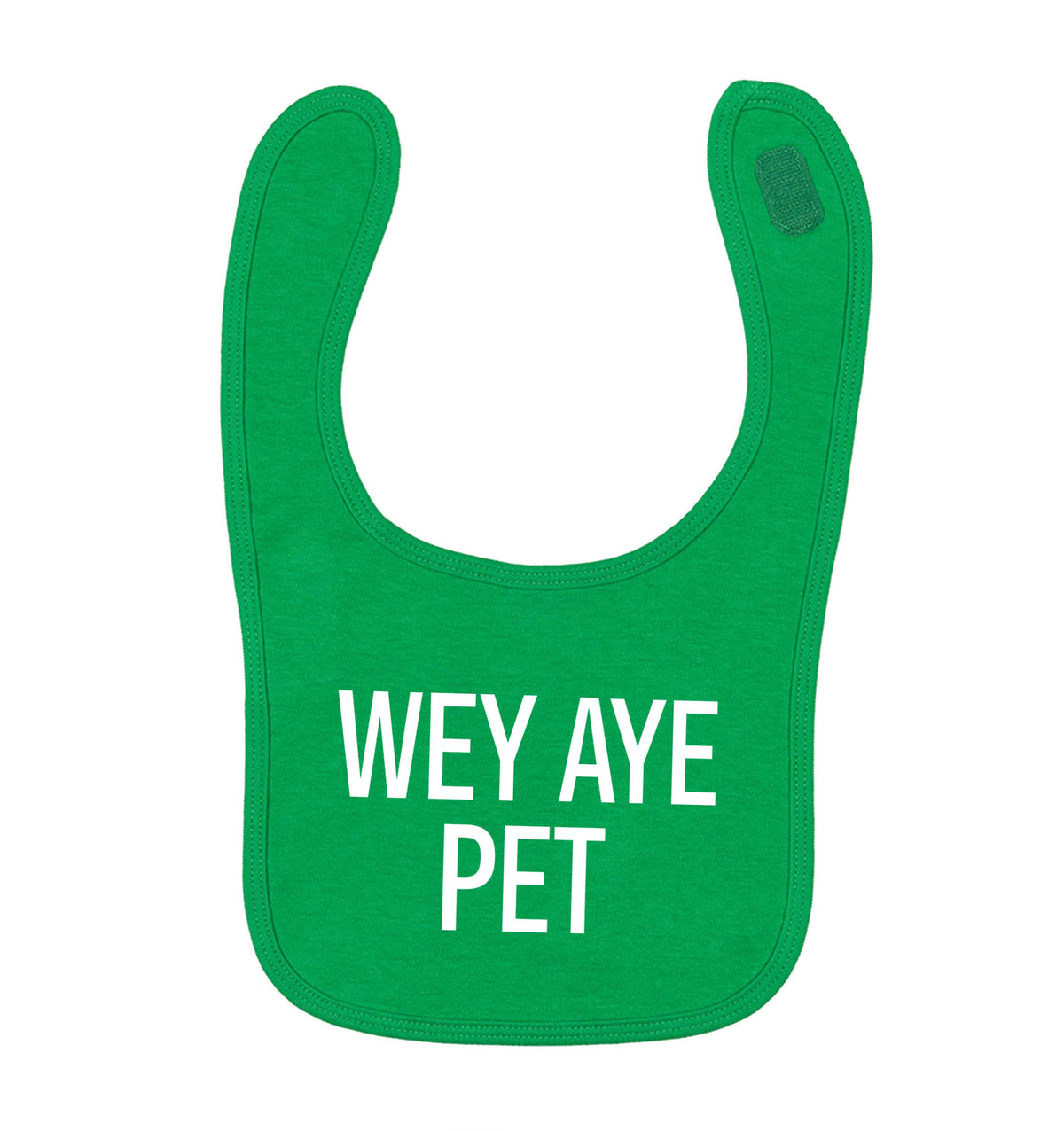 Wey Aye Pet green baby bib