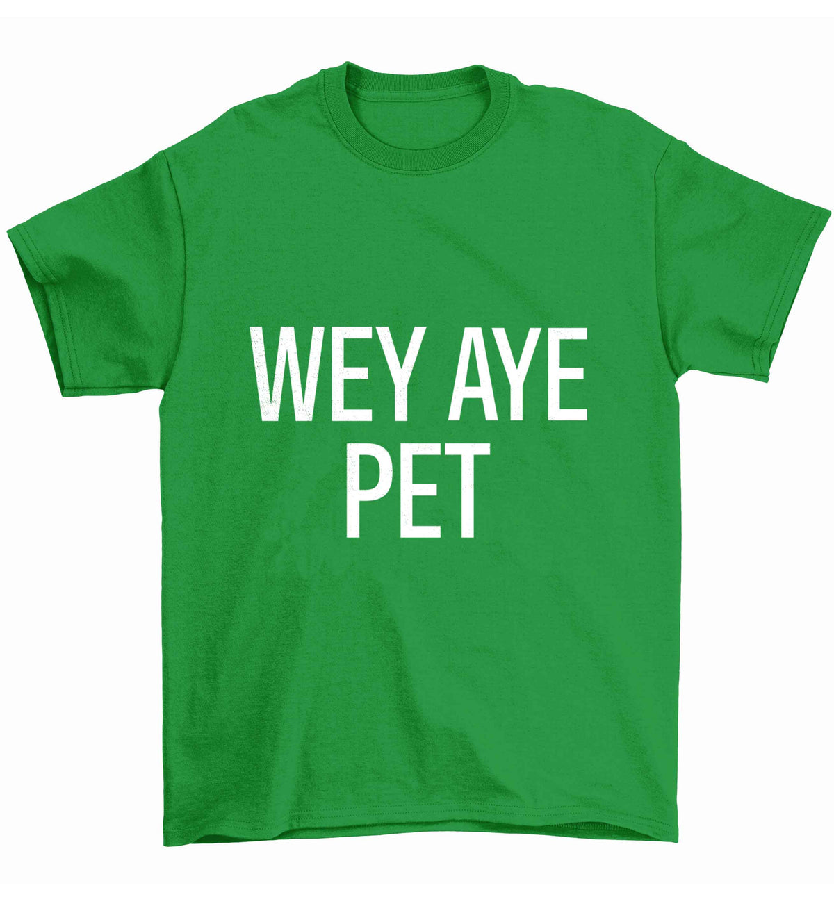 Wey Aye Pet Children's green Tshirt 12-13 Years