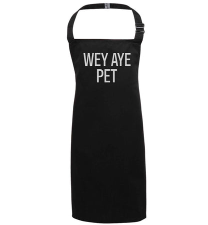 Wey Aye Pet black apron 7-10 years