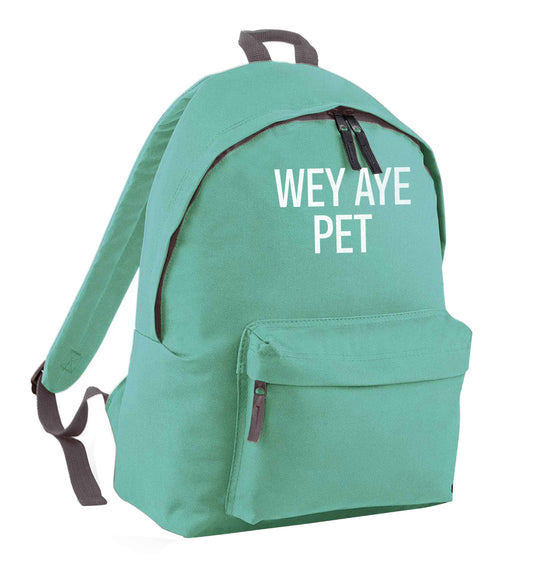 Wey Aye Pet mint adults backpack