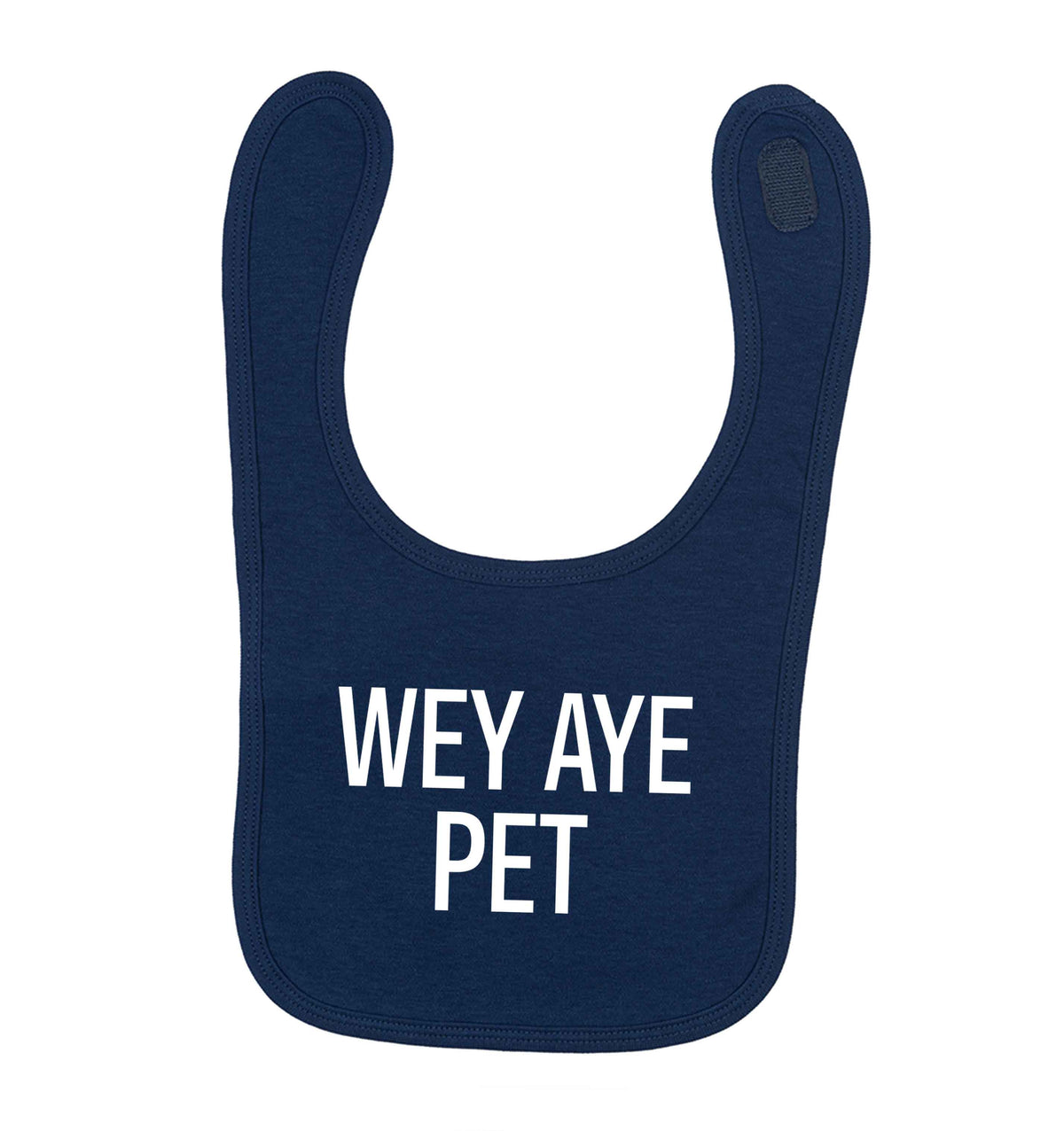 Wey Aye Pet navy baby bib