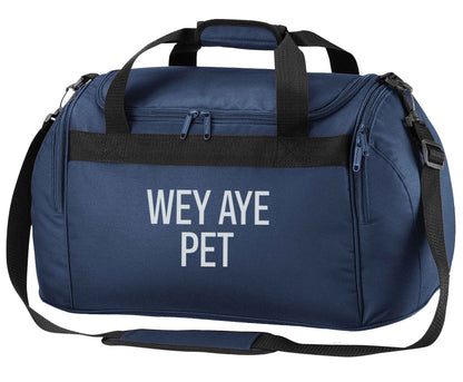 Wey Aye Pet navy holdall / duffel bag