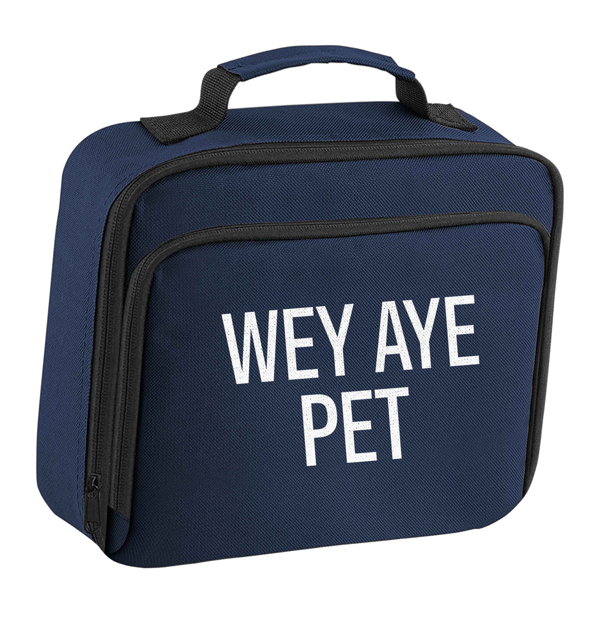 Wey Aye Pet insulated navy lunch bag cooler