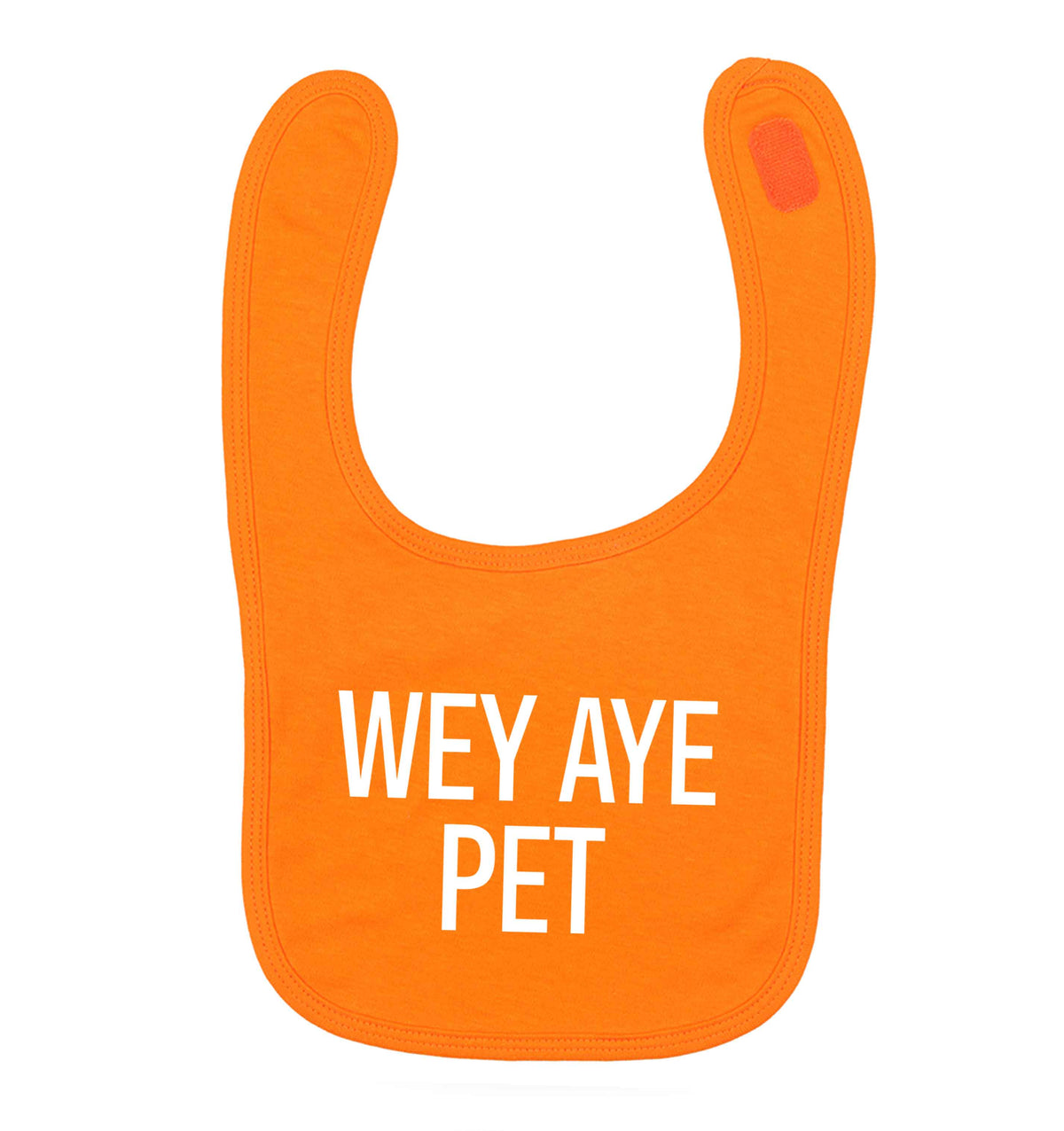 Wey Aye Pet orange baby bib