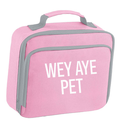Wey Aye Pet insulated pink lunch bag cooler